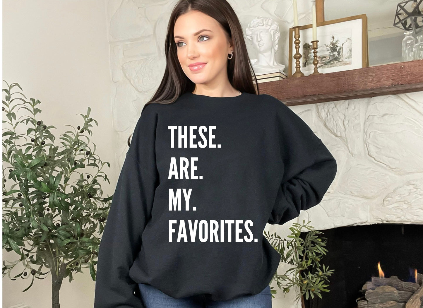 Favorites Sweatshirt - White Print