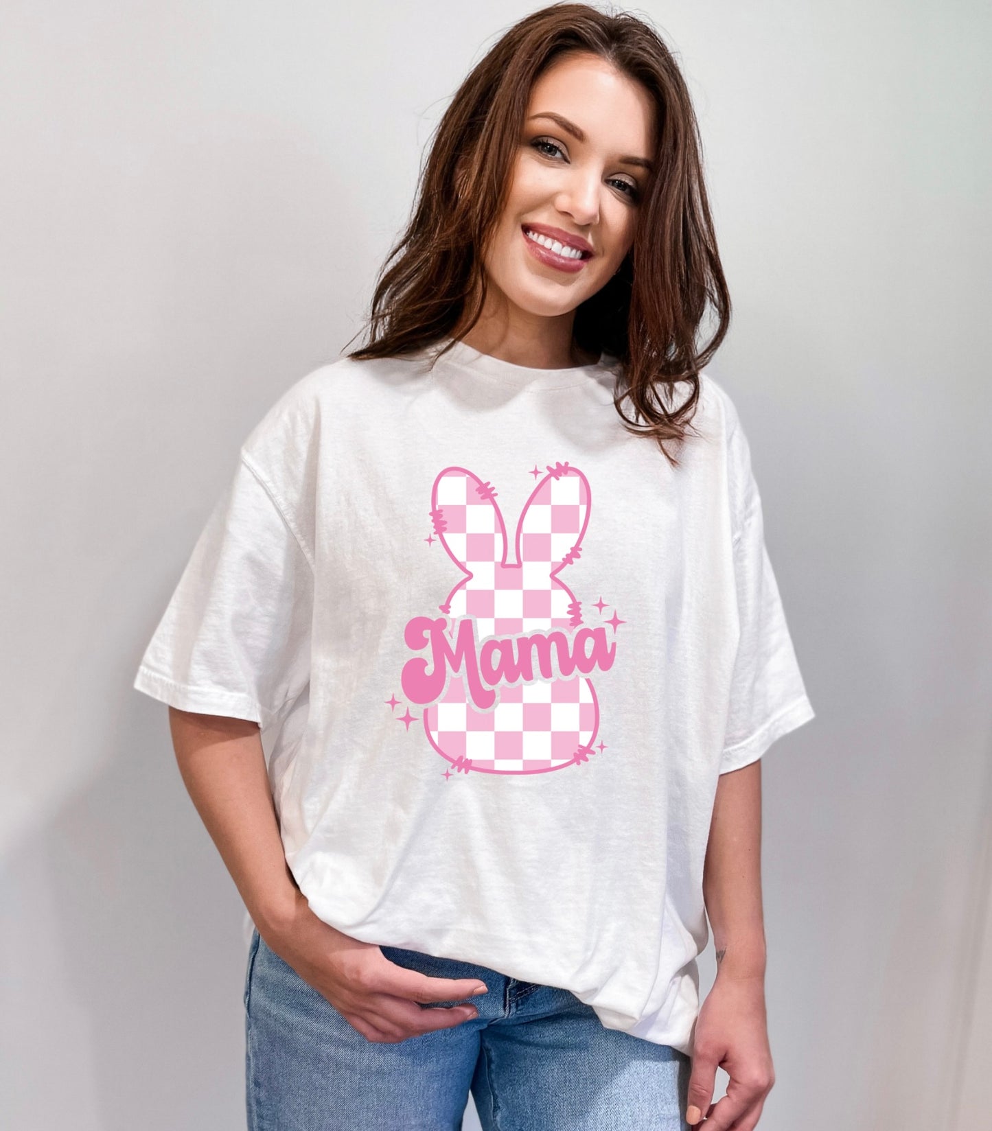 Mama Checked Bunny - Adult