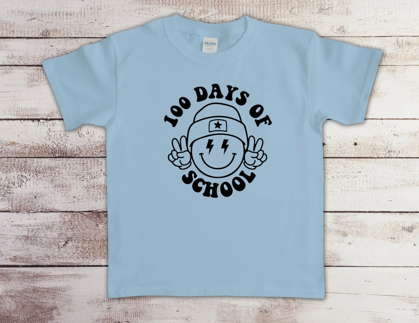 100 Days of School Peace Smiley - YOUTH