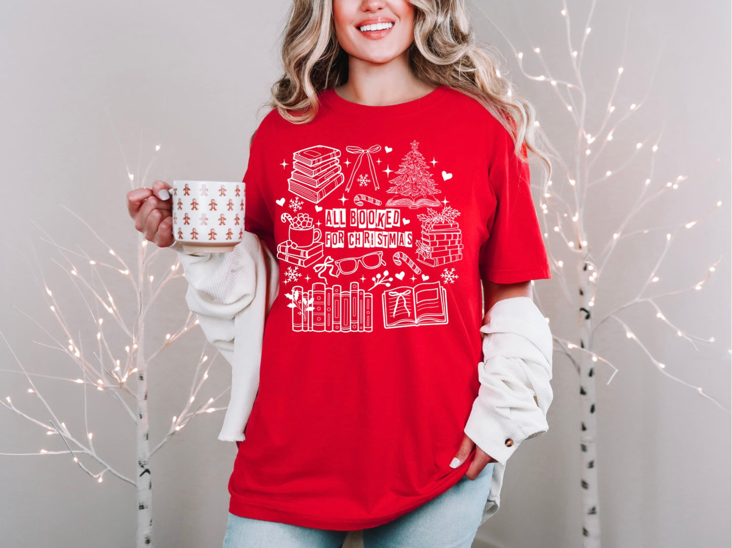 All Booked For Christmas - White