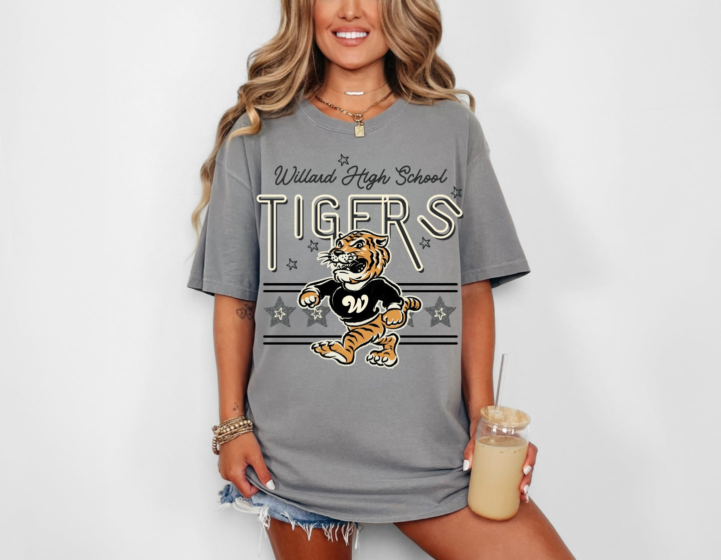 Willard High School Tigers - Retro Light Font