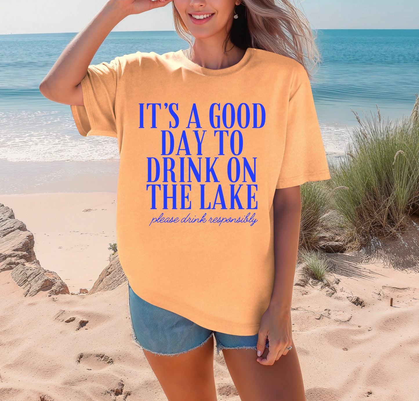 It's a Good Day to Drink on a Boat - Blue