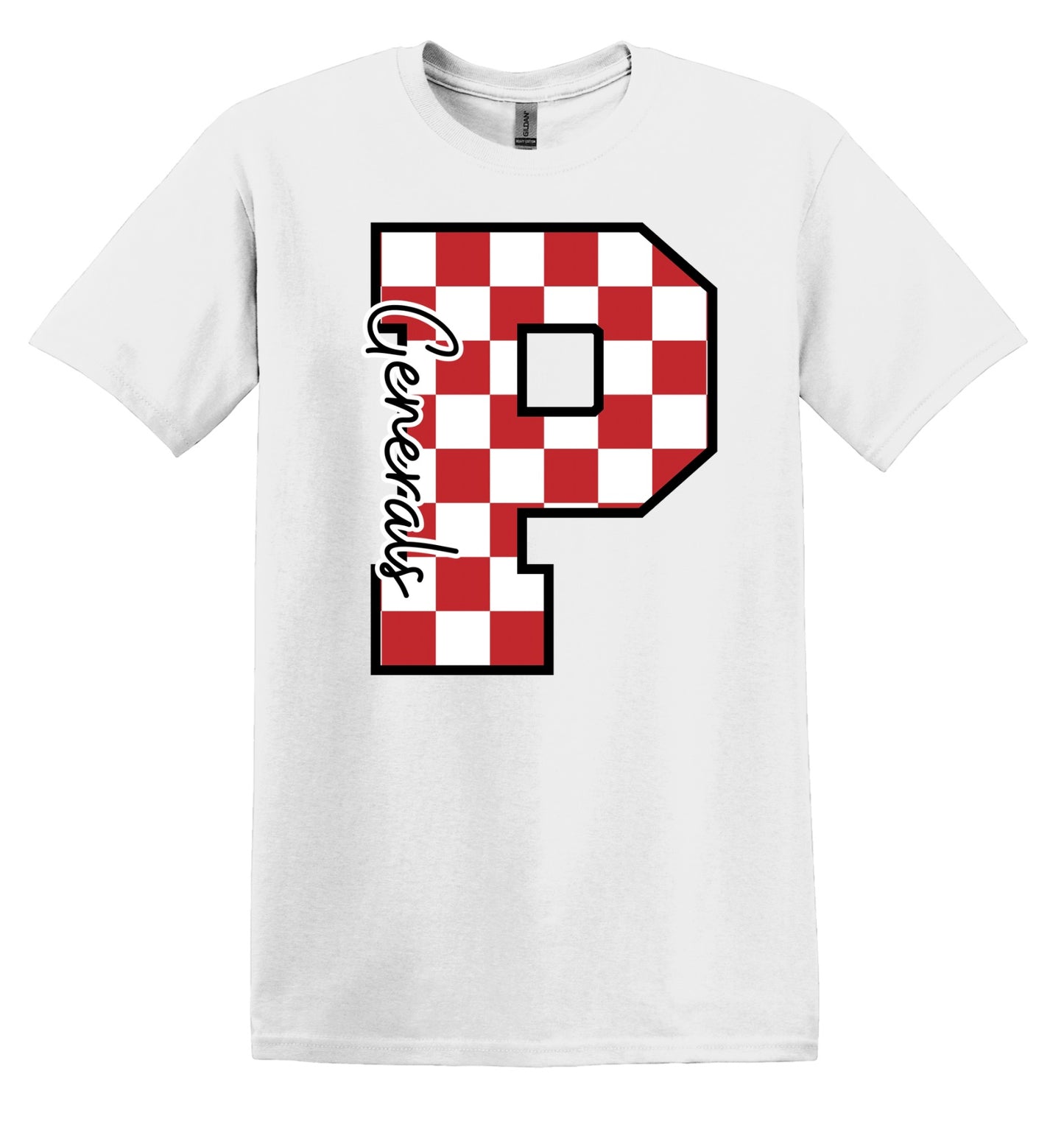 Checkered P - YOUTH T-shirt