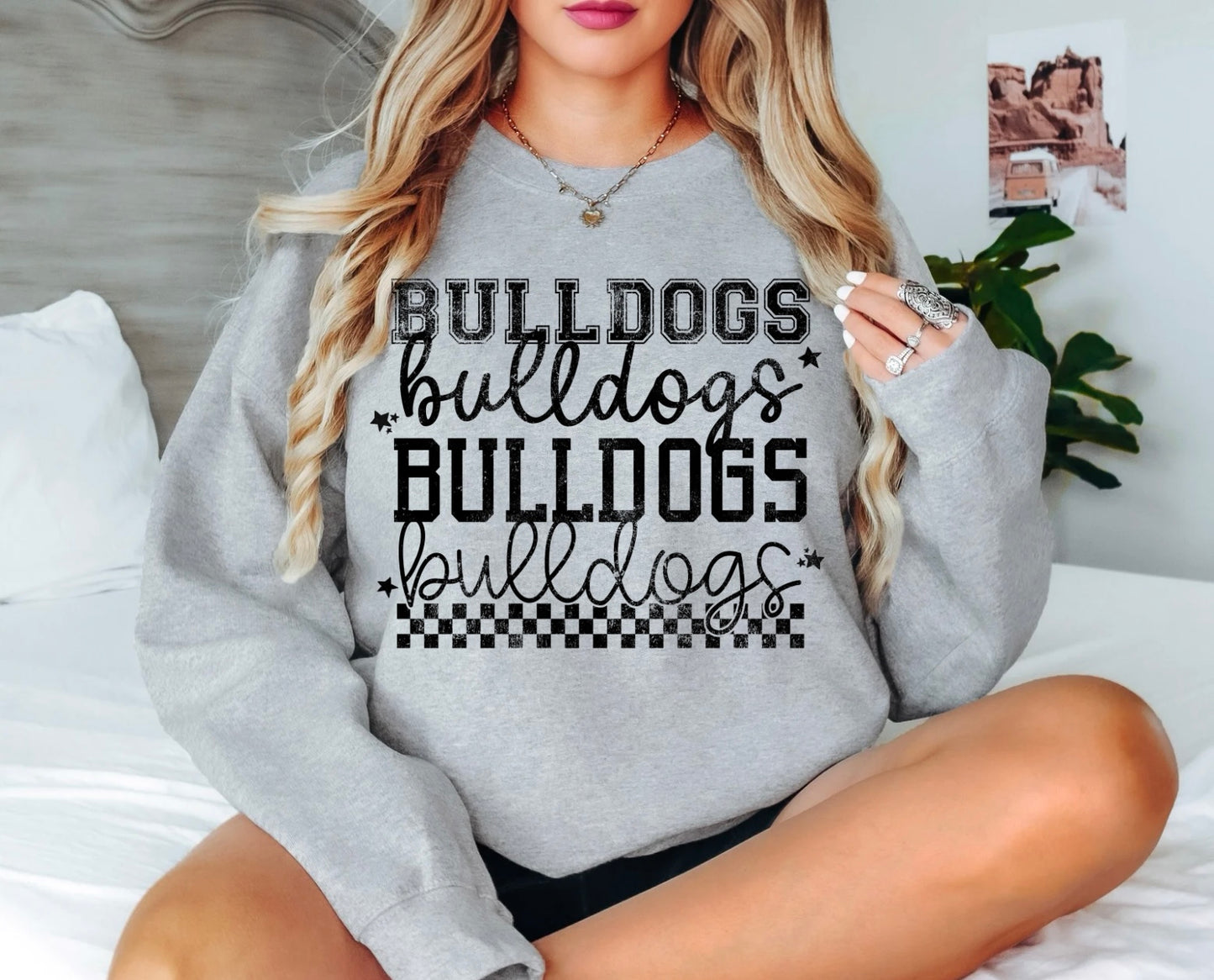 Bulldogs Stacked Fonts
