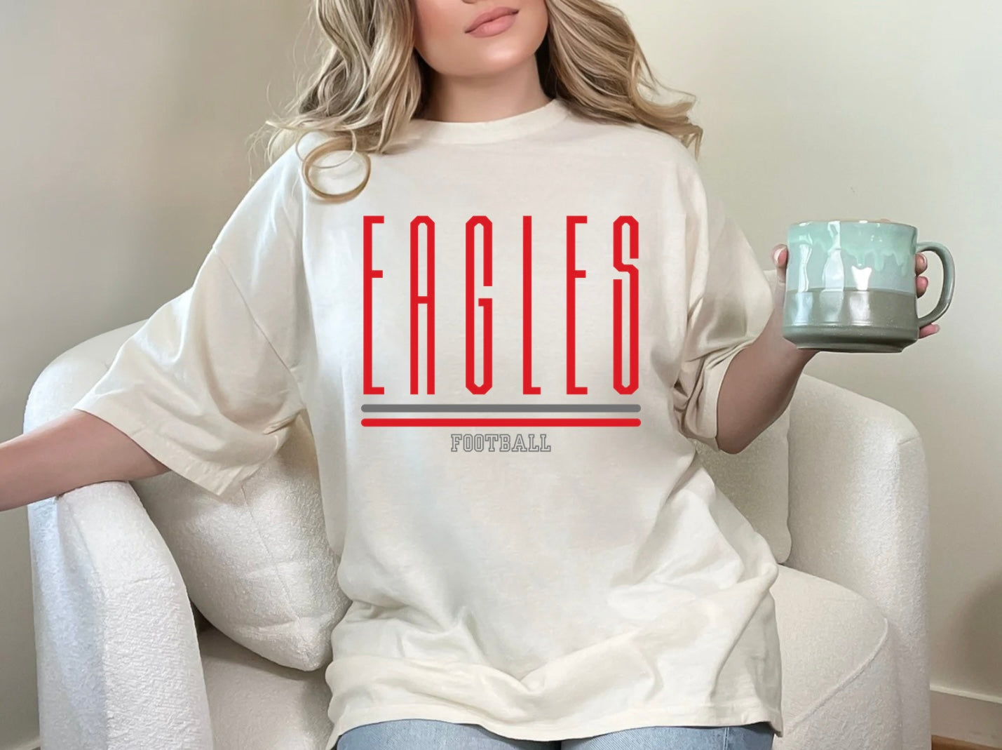 Eagles Football - Tall Thin Font