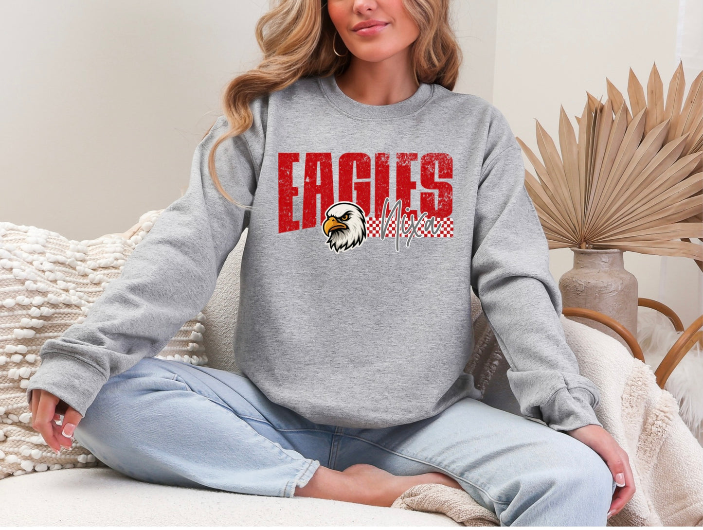 Eagles - Checkered Nixa Mascot