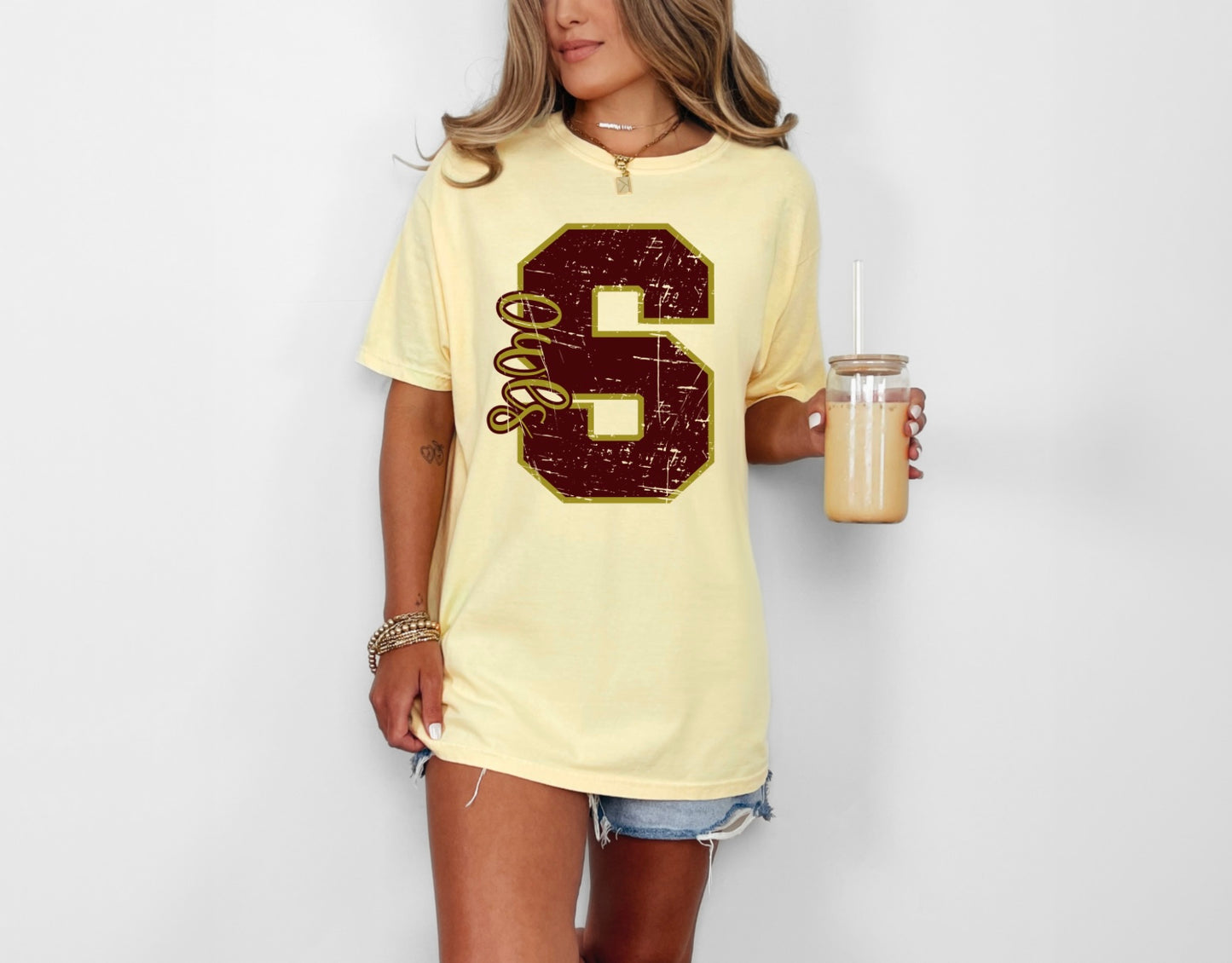 Distressed Big S- Owls