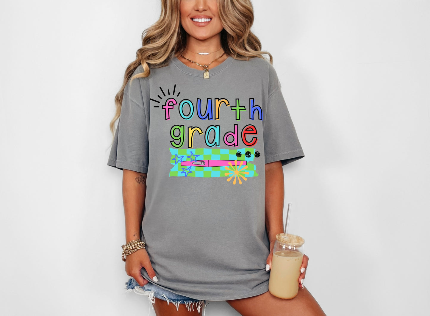 Fourth Grade Colorful Burst