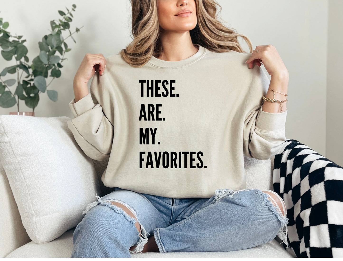 Favorites Sweatshirt - Black Print