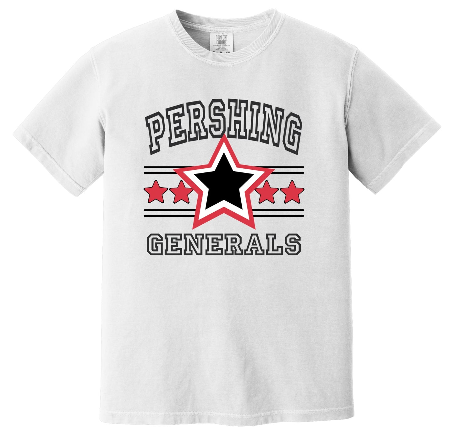 Pershing Large Star - Adult T-shirt
