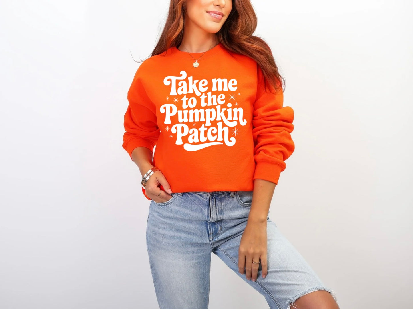 Take Me to the Pumpkin Patch White