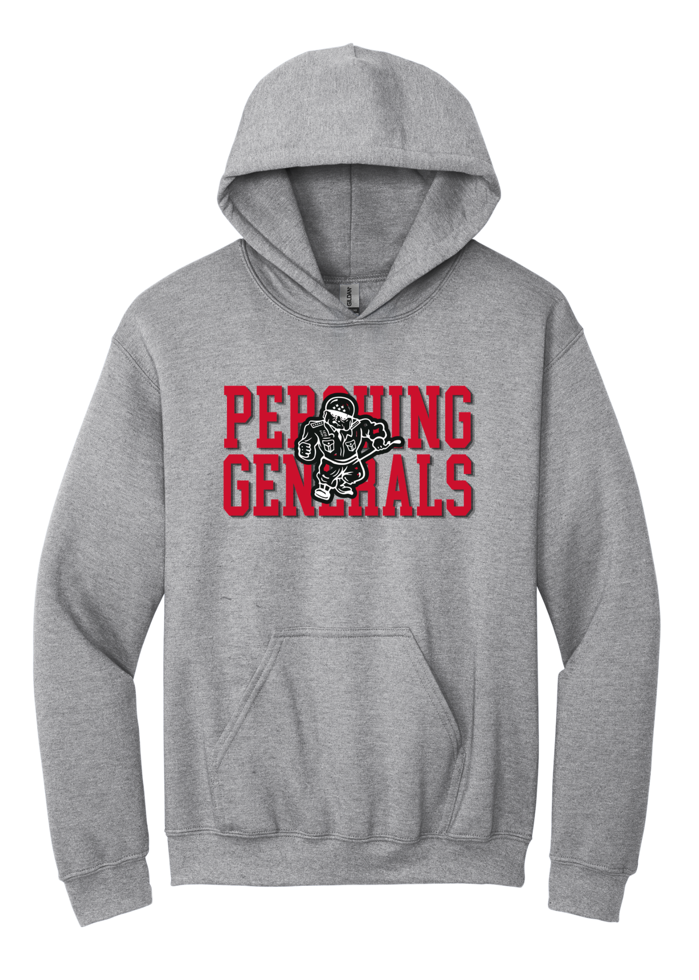 Pershing Generals Red Font - Adult