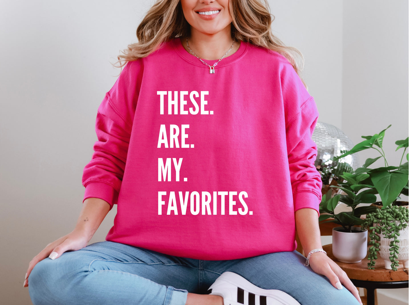 Favorites Sweatshirt - White Print