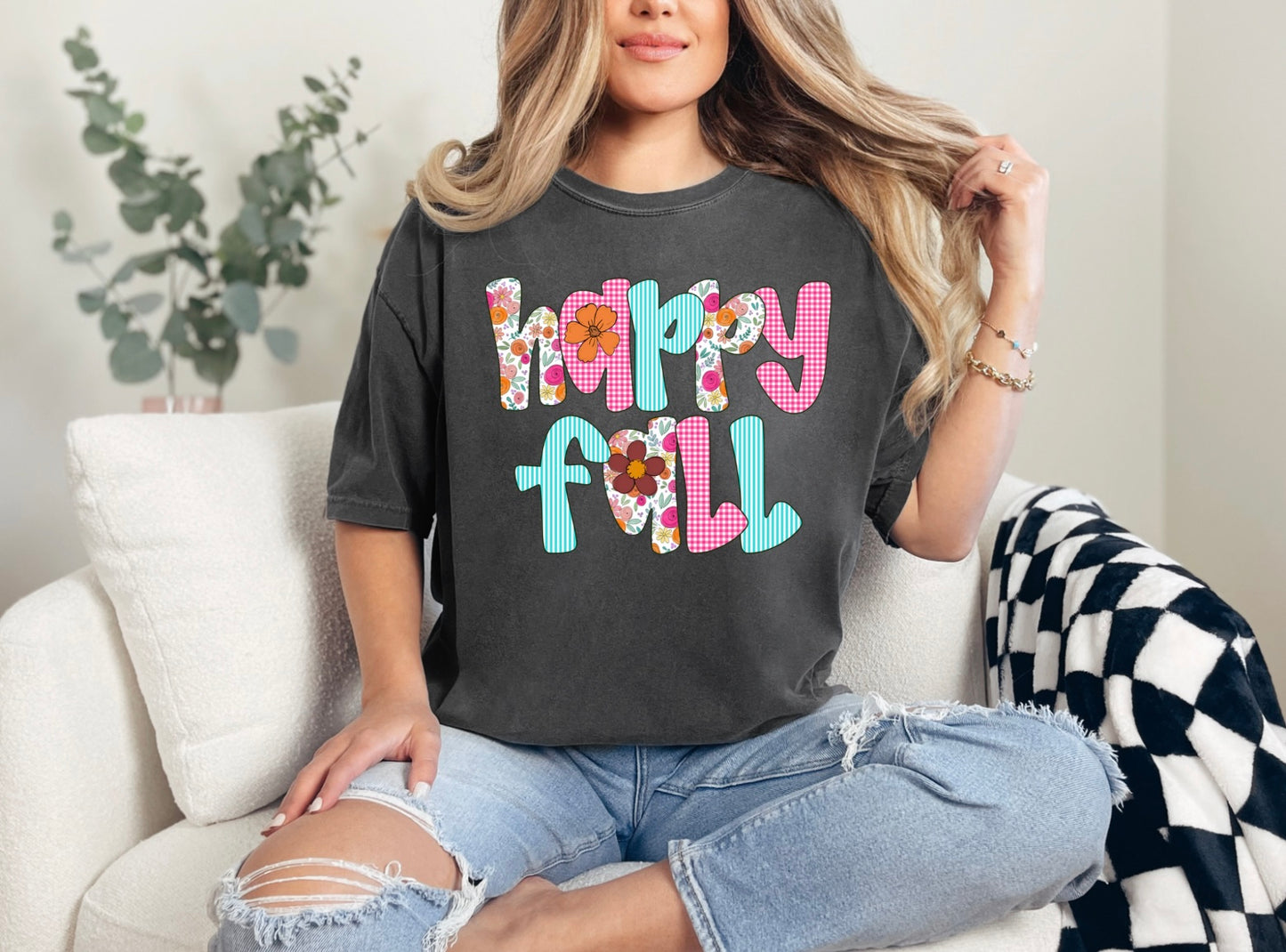 Happy Fall Gingham