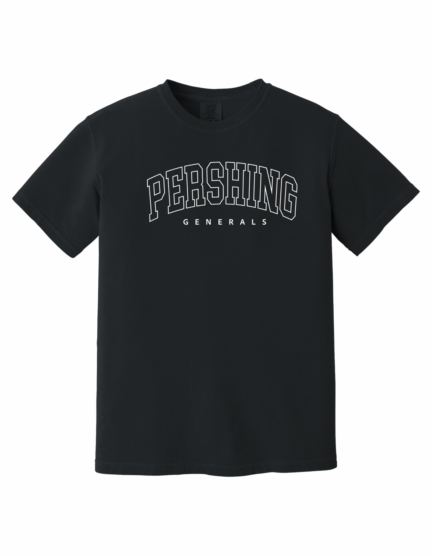 Pershing Generals Outline - Adult T-shirt