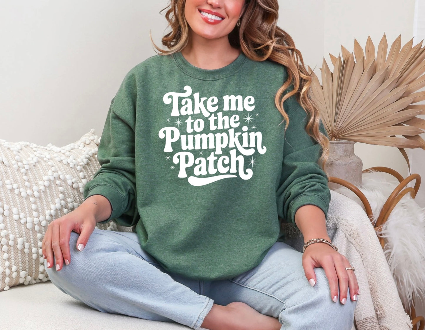 Take Me to the Pumpkin Patch White