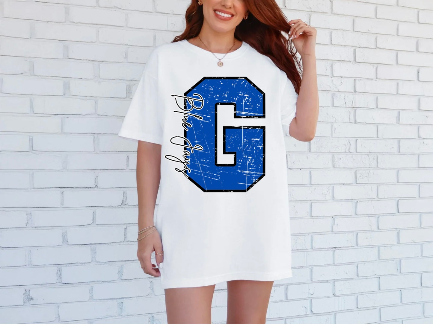 Distressed Big G - Bluejays