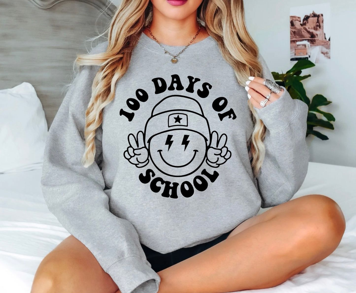 100 Days of School Peace Smiley
