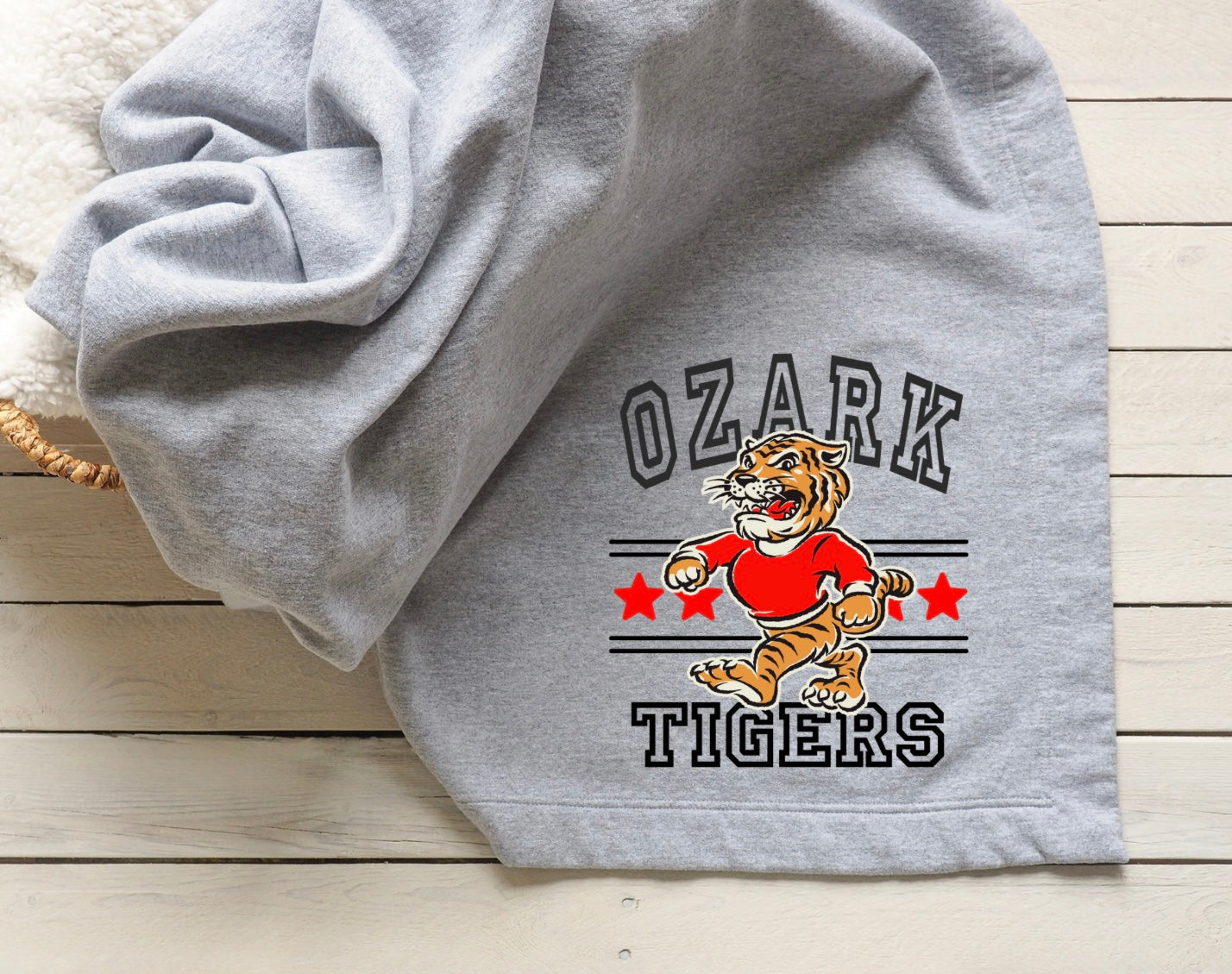 Ozark Tigers - Retro w/ Stars Stadium Blanket