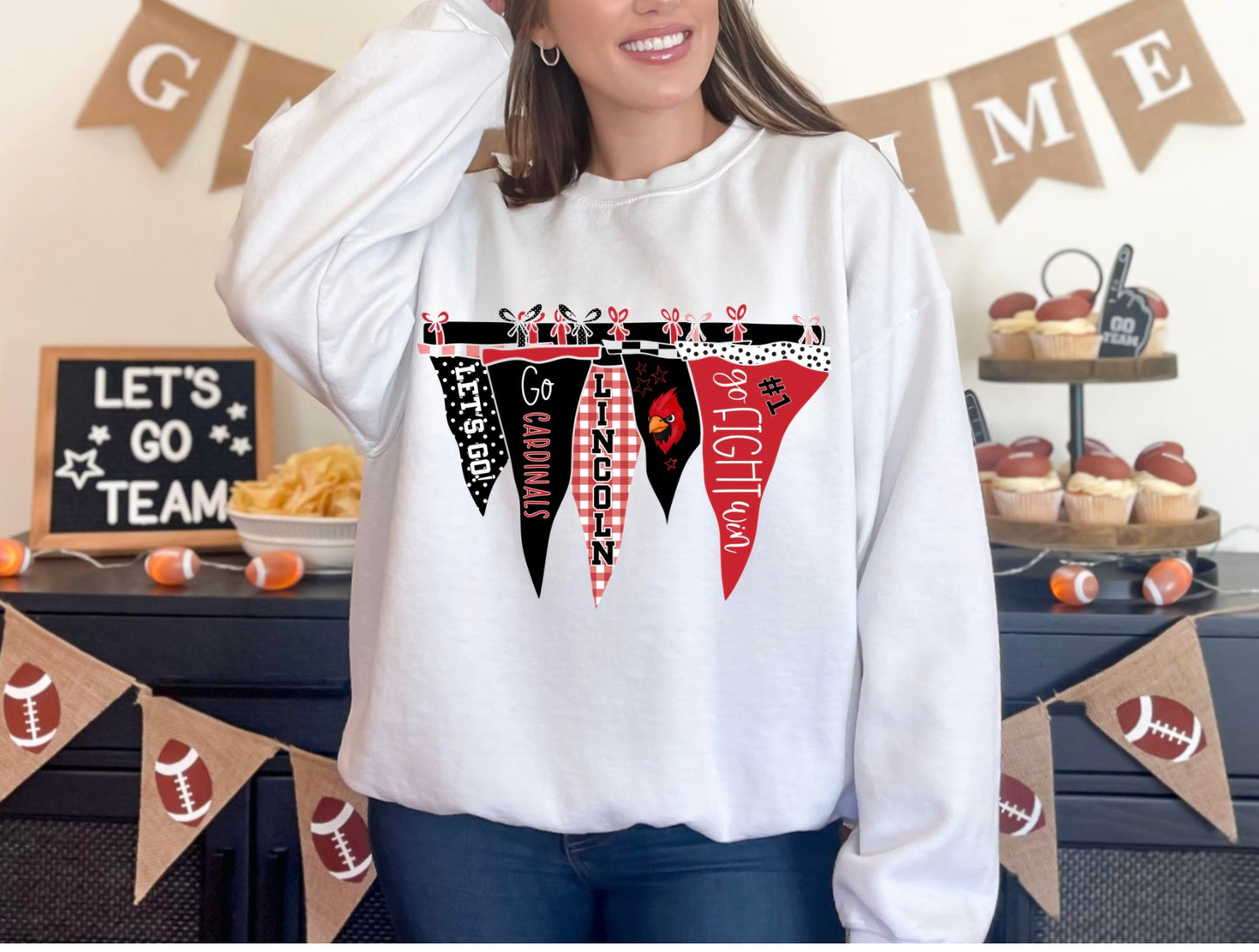 Lincoln Cardinals Pennant Collage