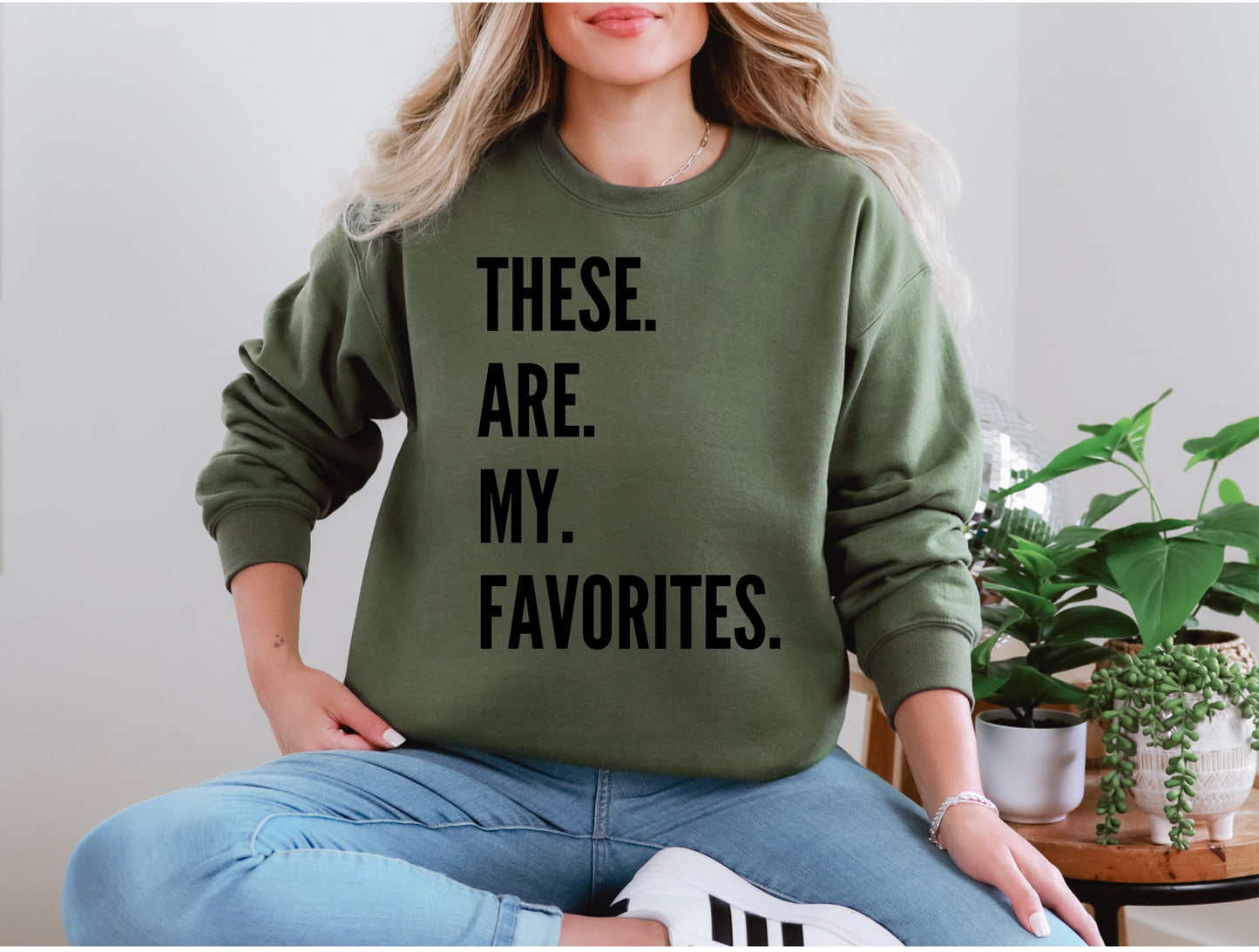Favorites Sweatshirt - Black Print