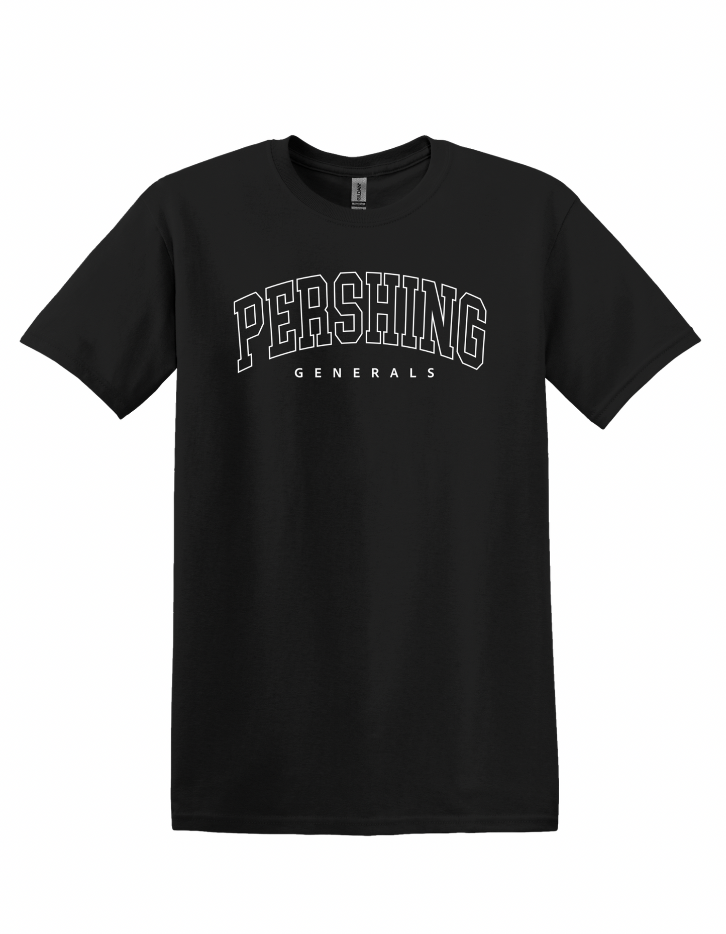 Pershing Generals Outline - Adult T-shirt