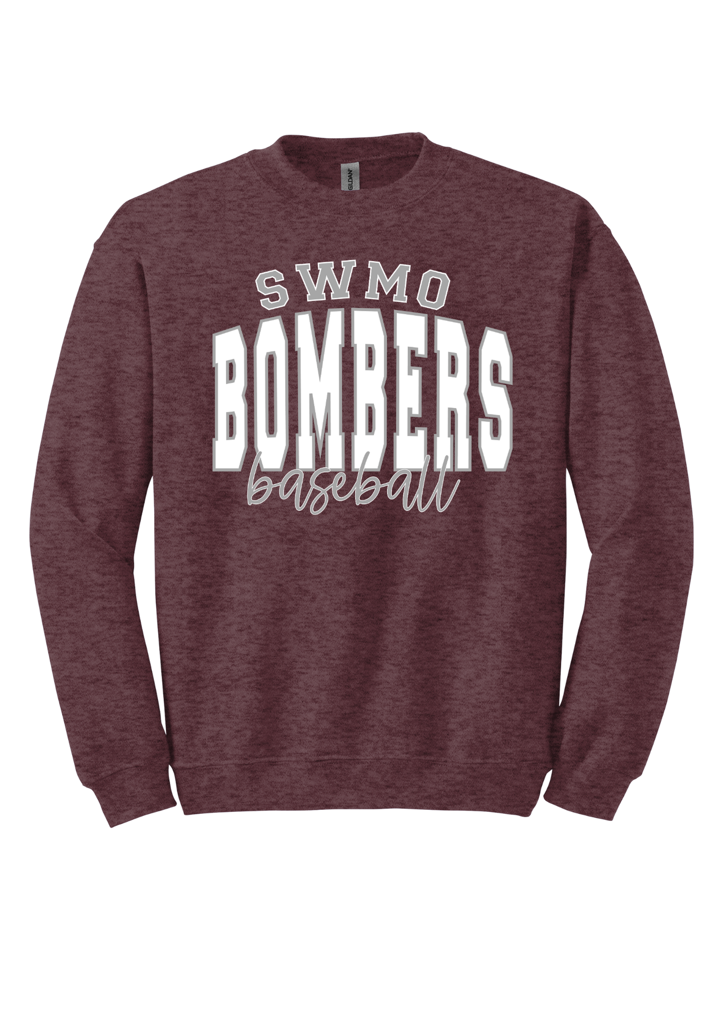 SWMO Bombers Baseball - white
