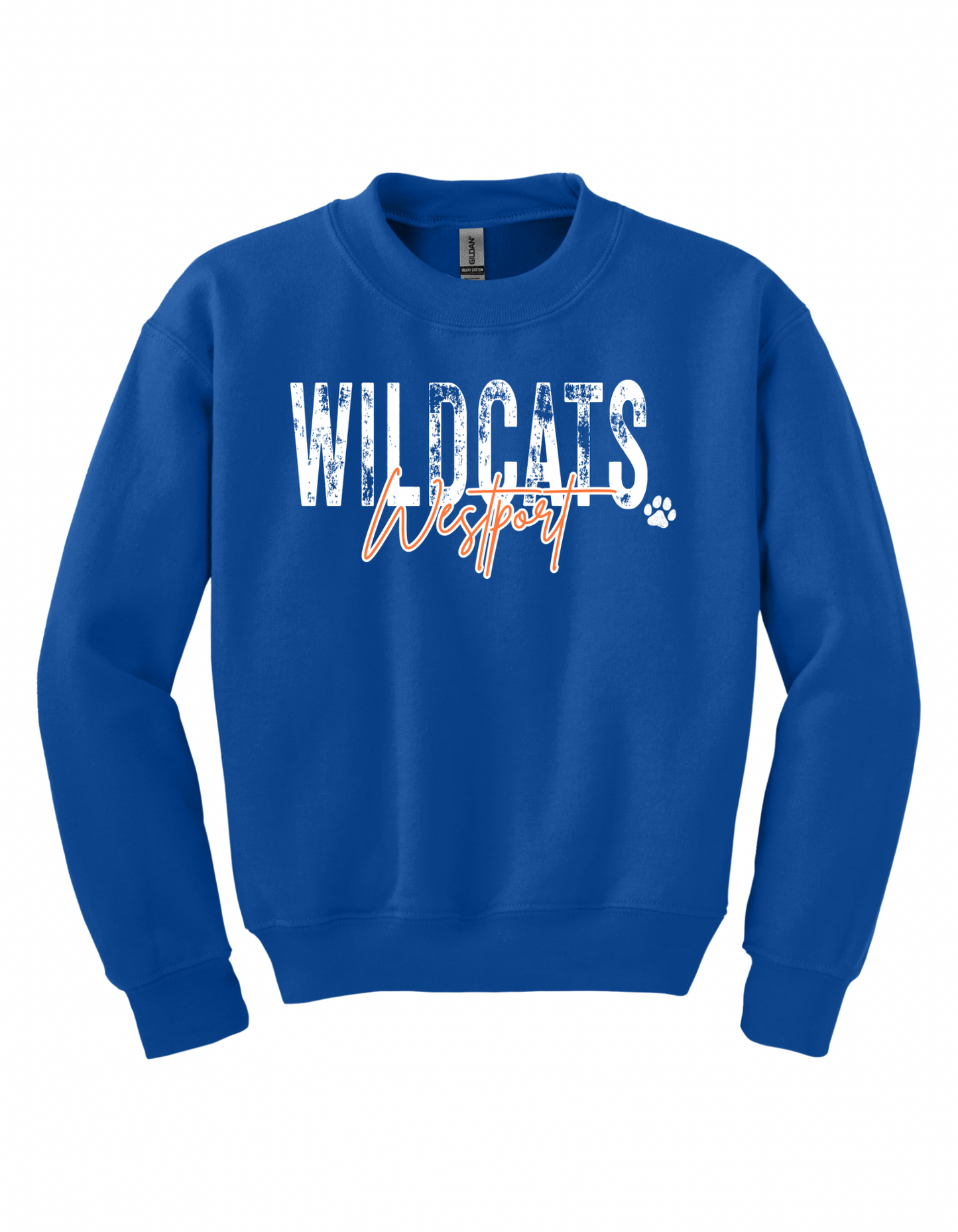 Westport Wildcats Distressed - Adult Sweatshirts