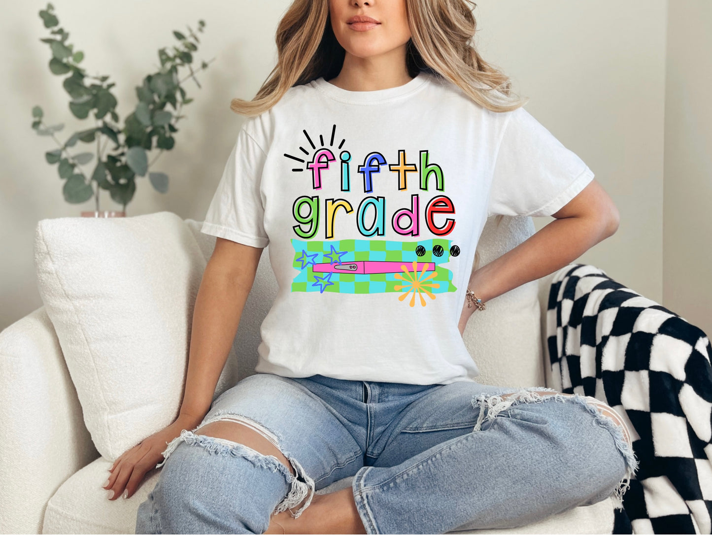 Fifth Grade Colorful Burst