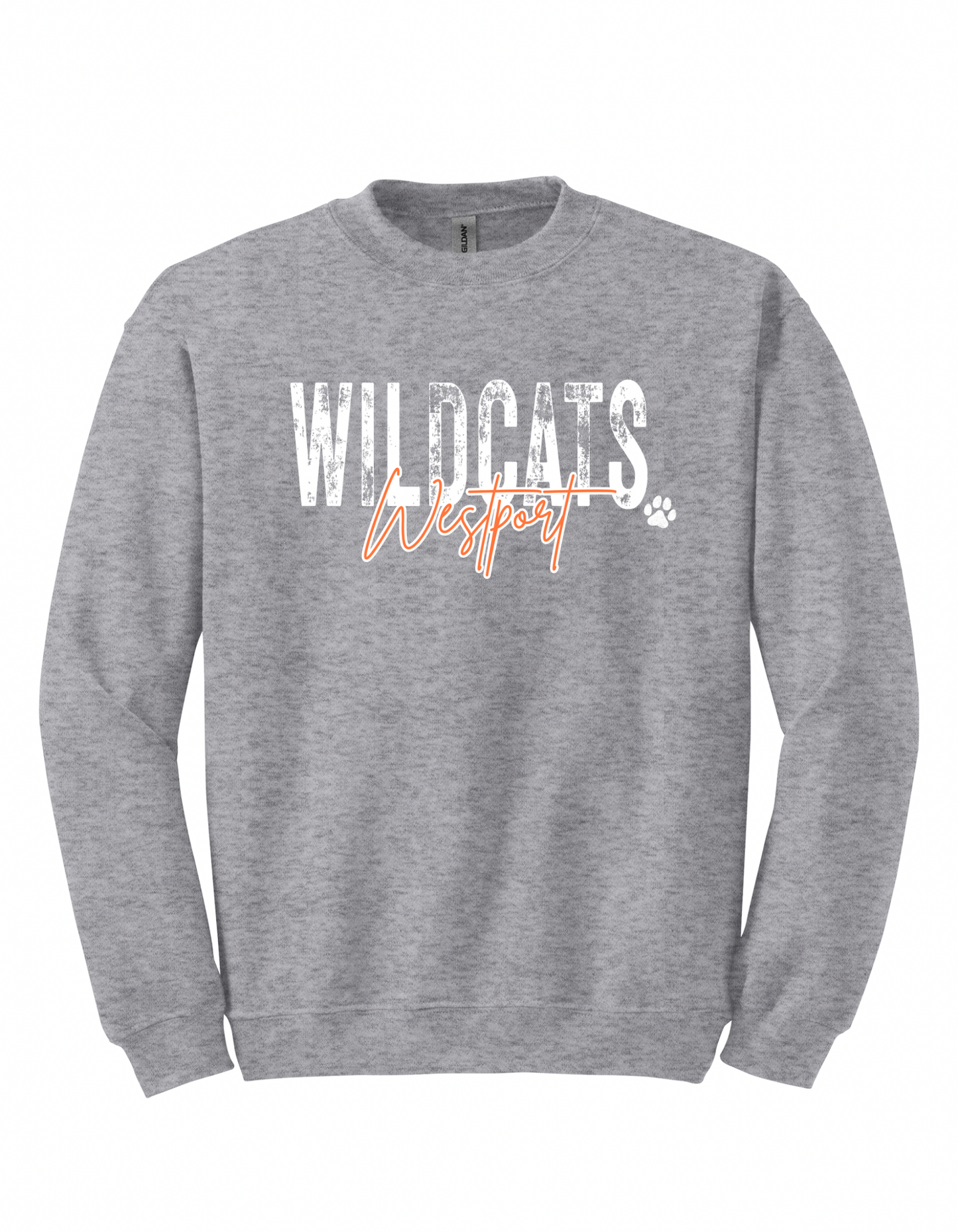 Westport Wildcats Distressed - Adult Sweatshirts
