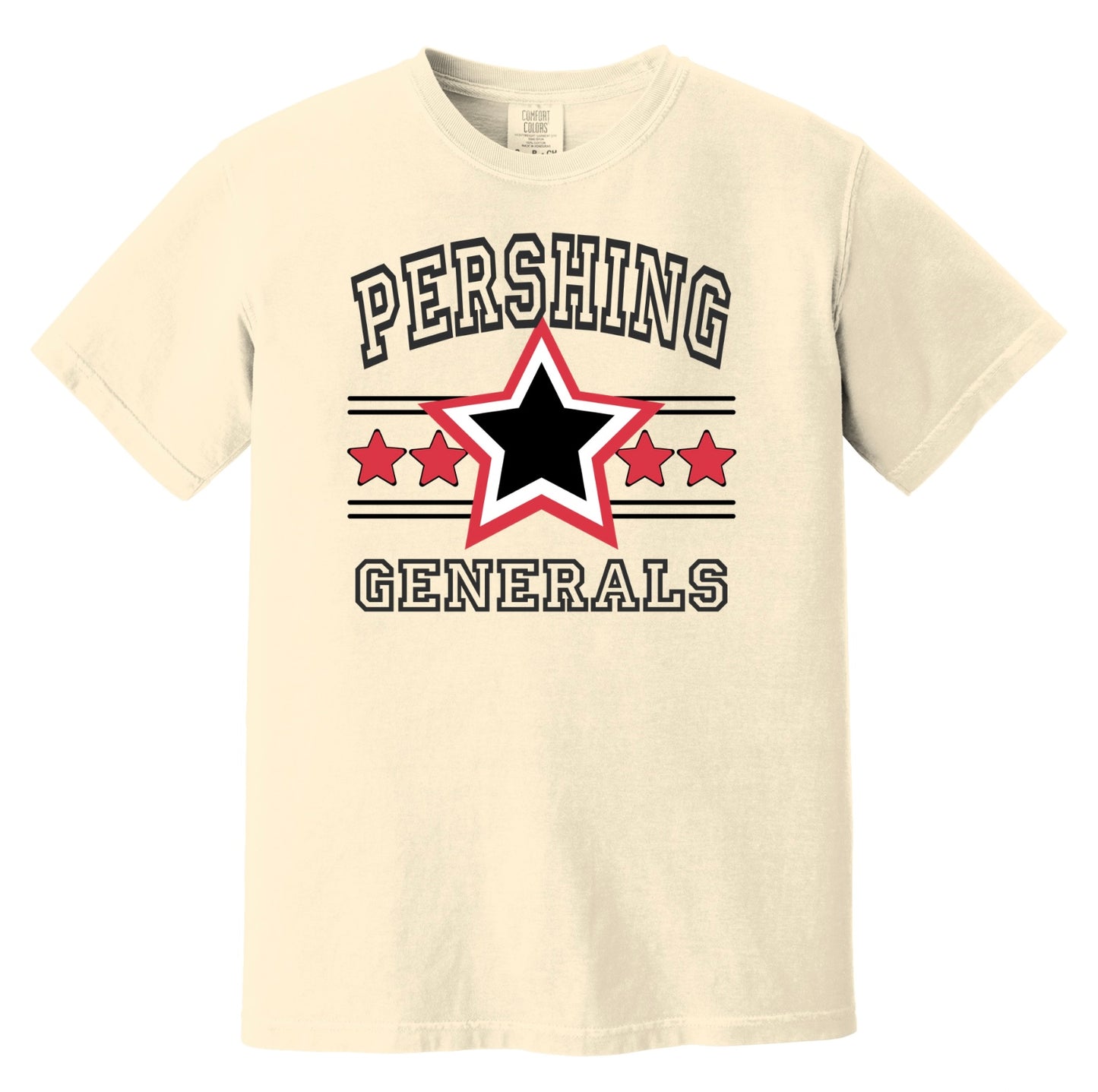 Pershing Large Star - Adult T-shirt