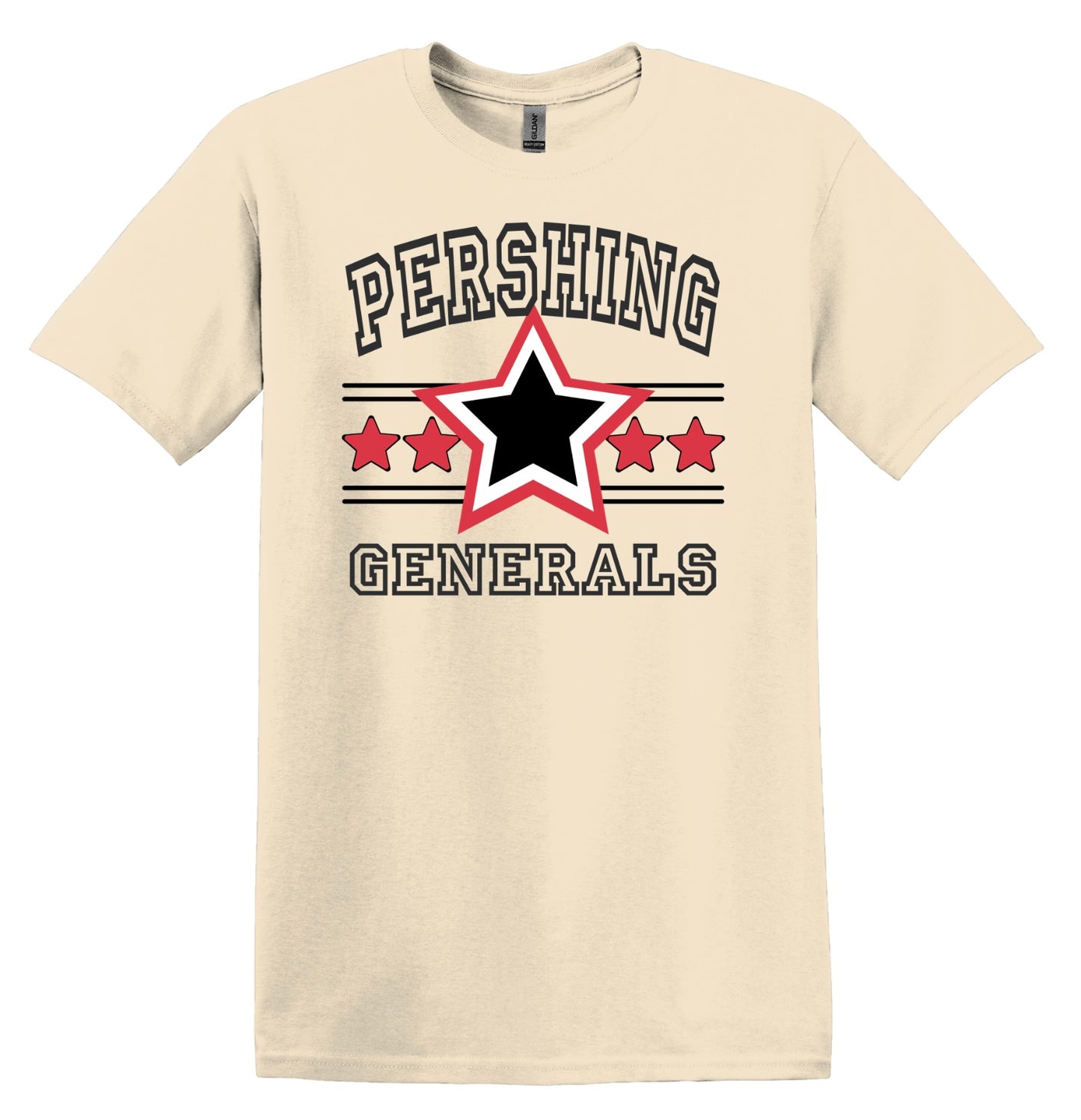 Pershing Large Star - Adult T-shirt