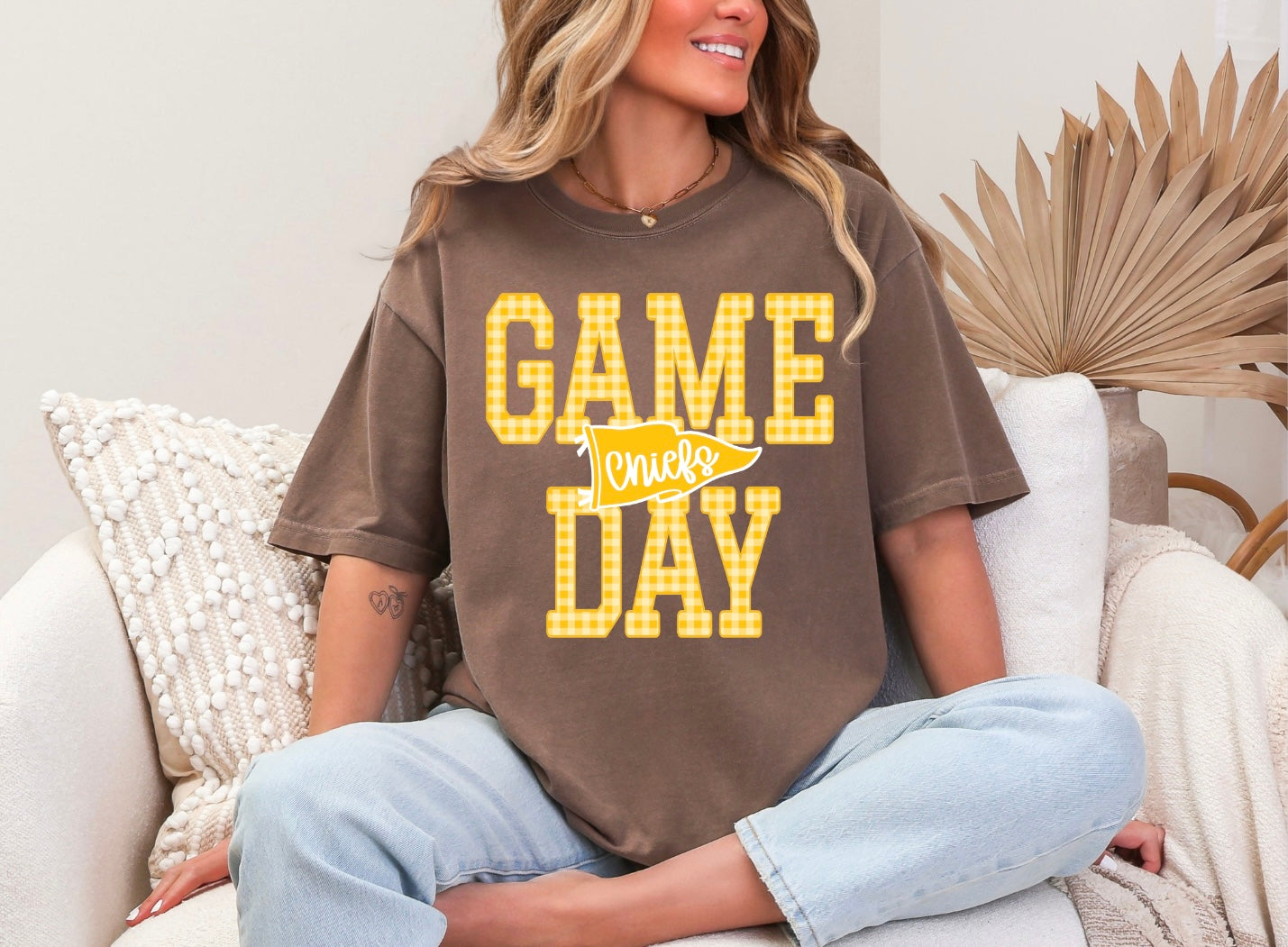 Game Day - Yellow Gingham