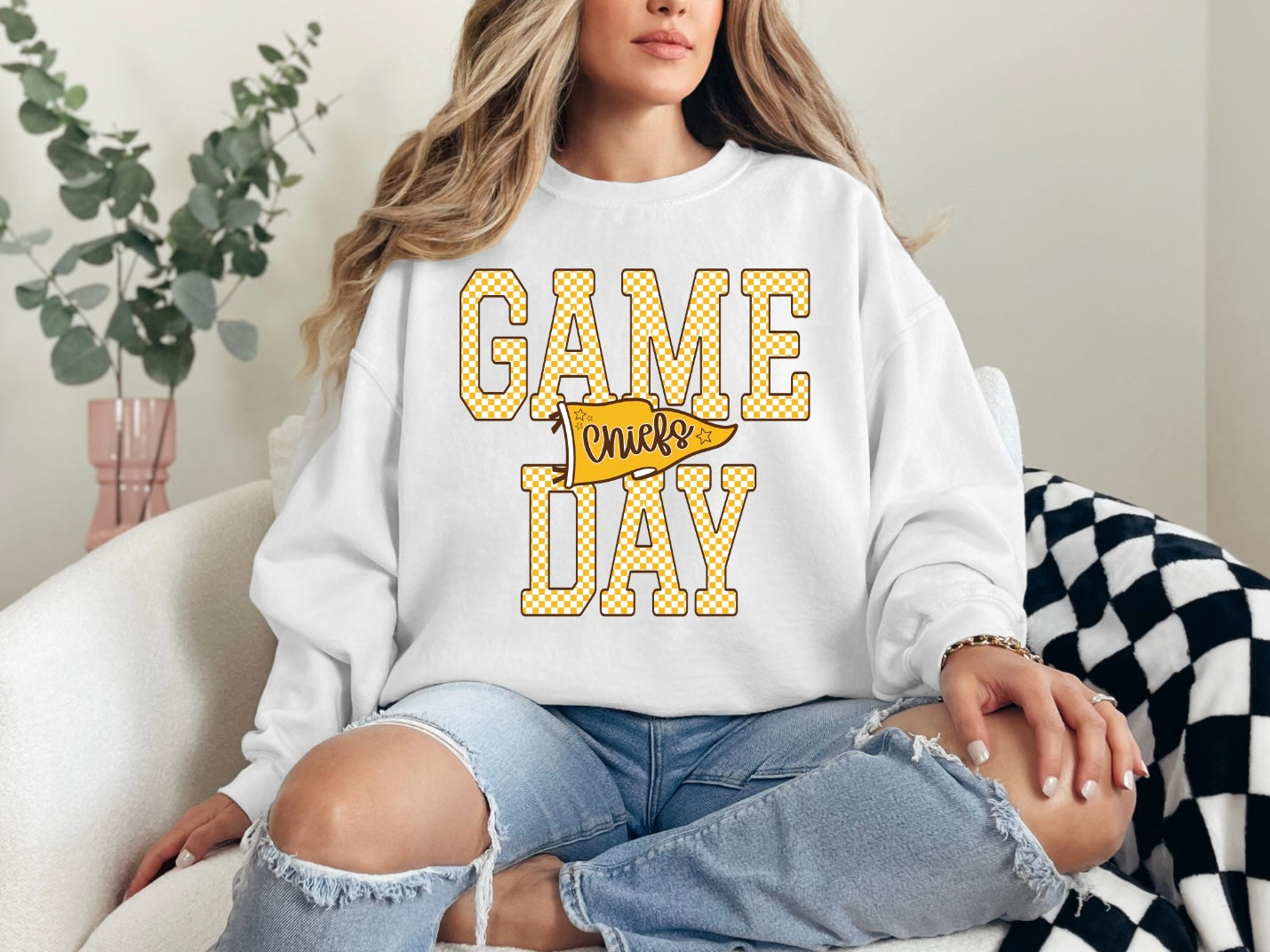 Game Day - Yellow Checker