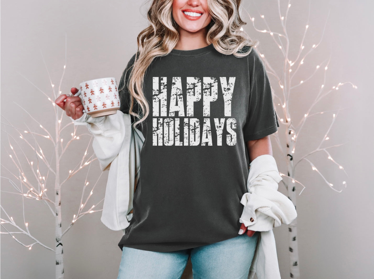 Happy Holidays - Distressed