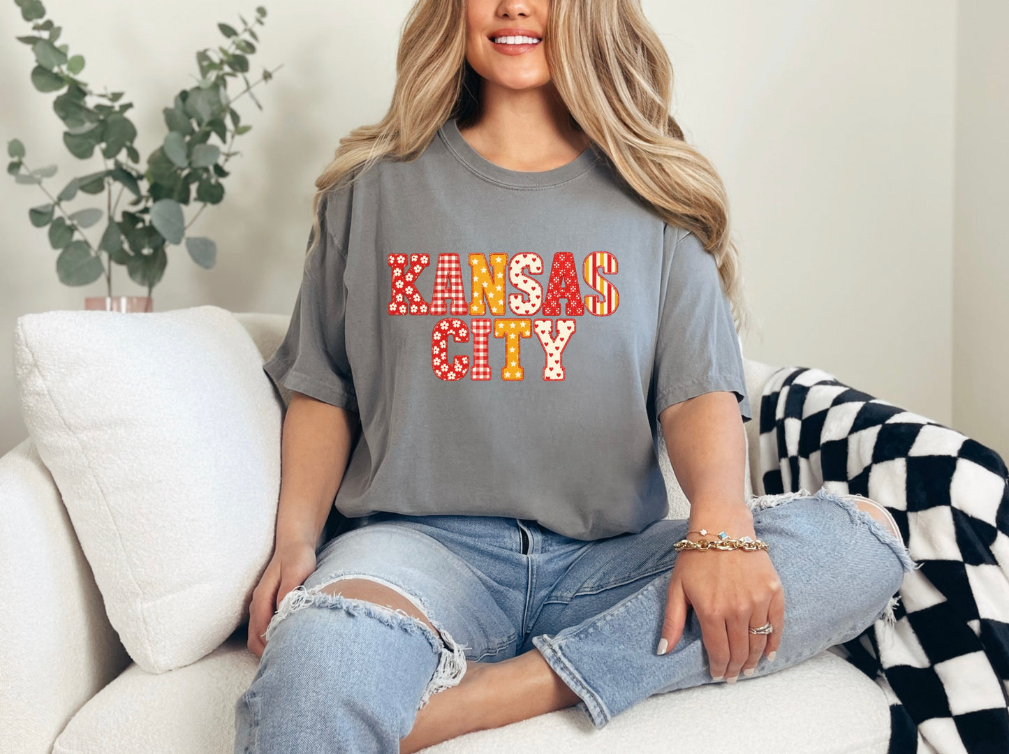 Kansas City Floral/Gingham/Star
