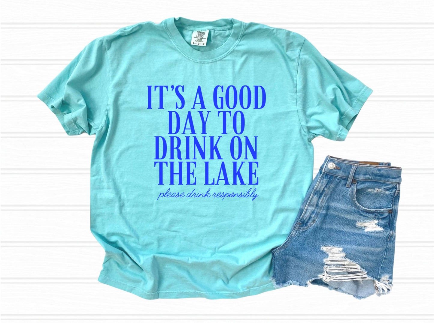 It's a Good Day to Drink on a Boat - Blue