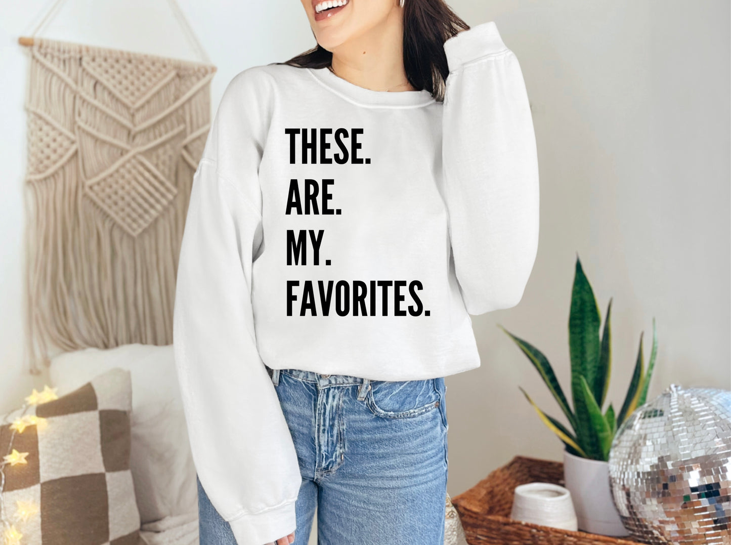 Favorites Sweatshirt - Black Print