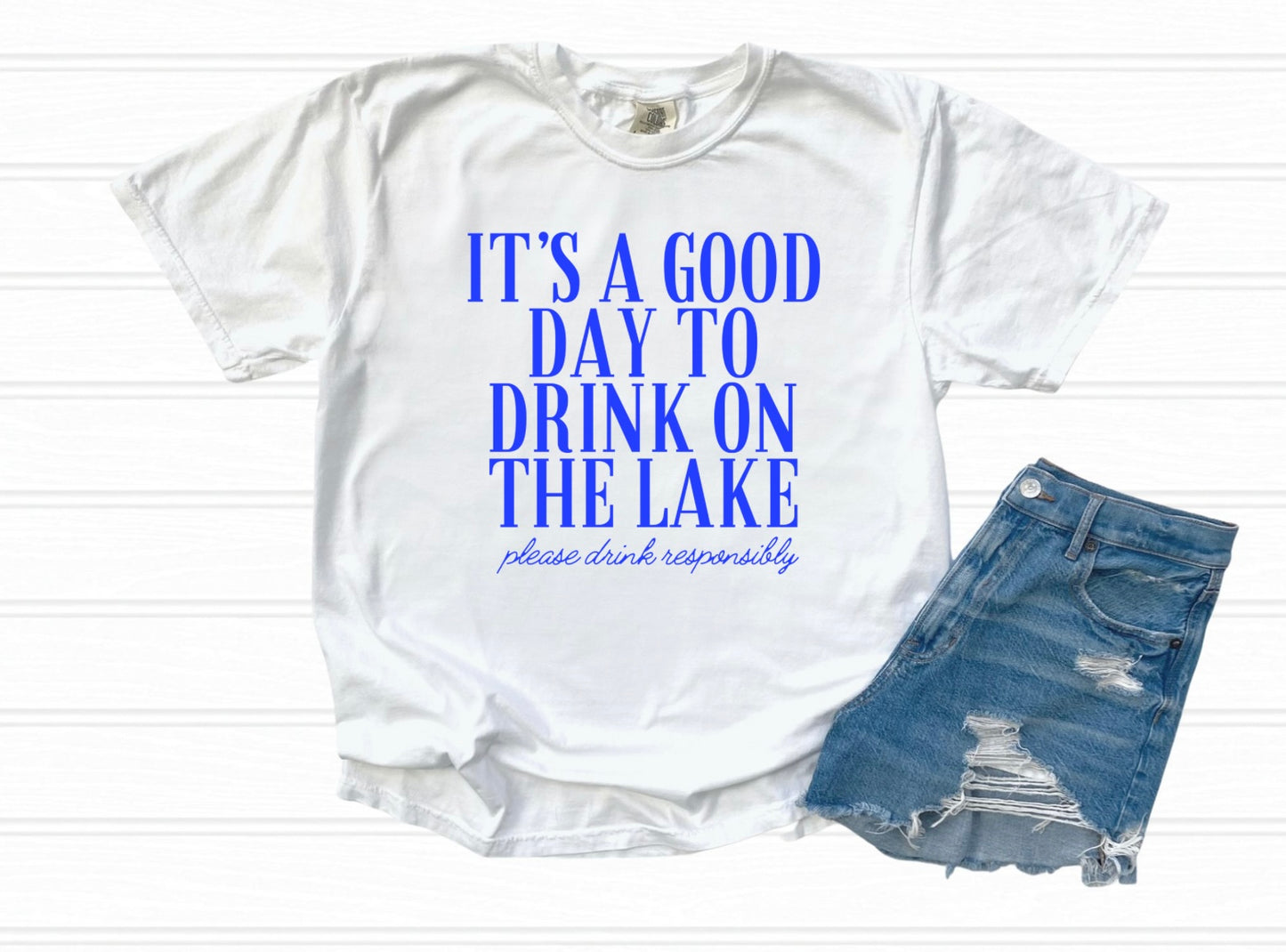 It's a Good Day to Drink on a Boat - Blue