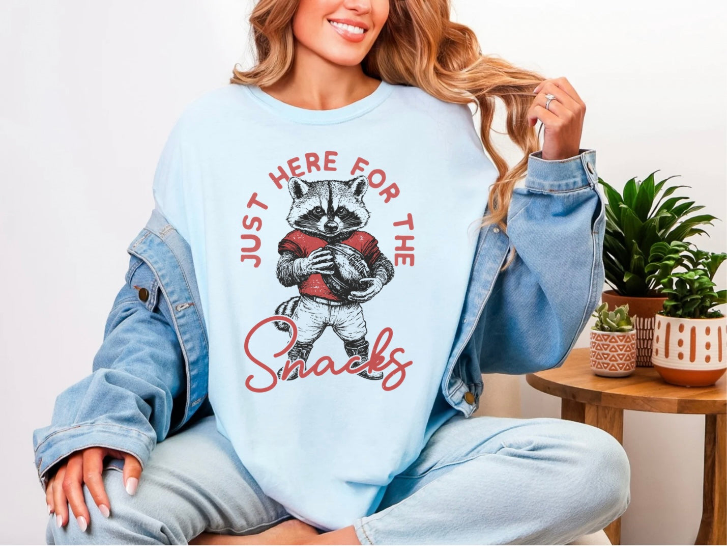 Just Here For The Snacks Raccoon