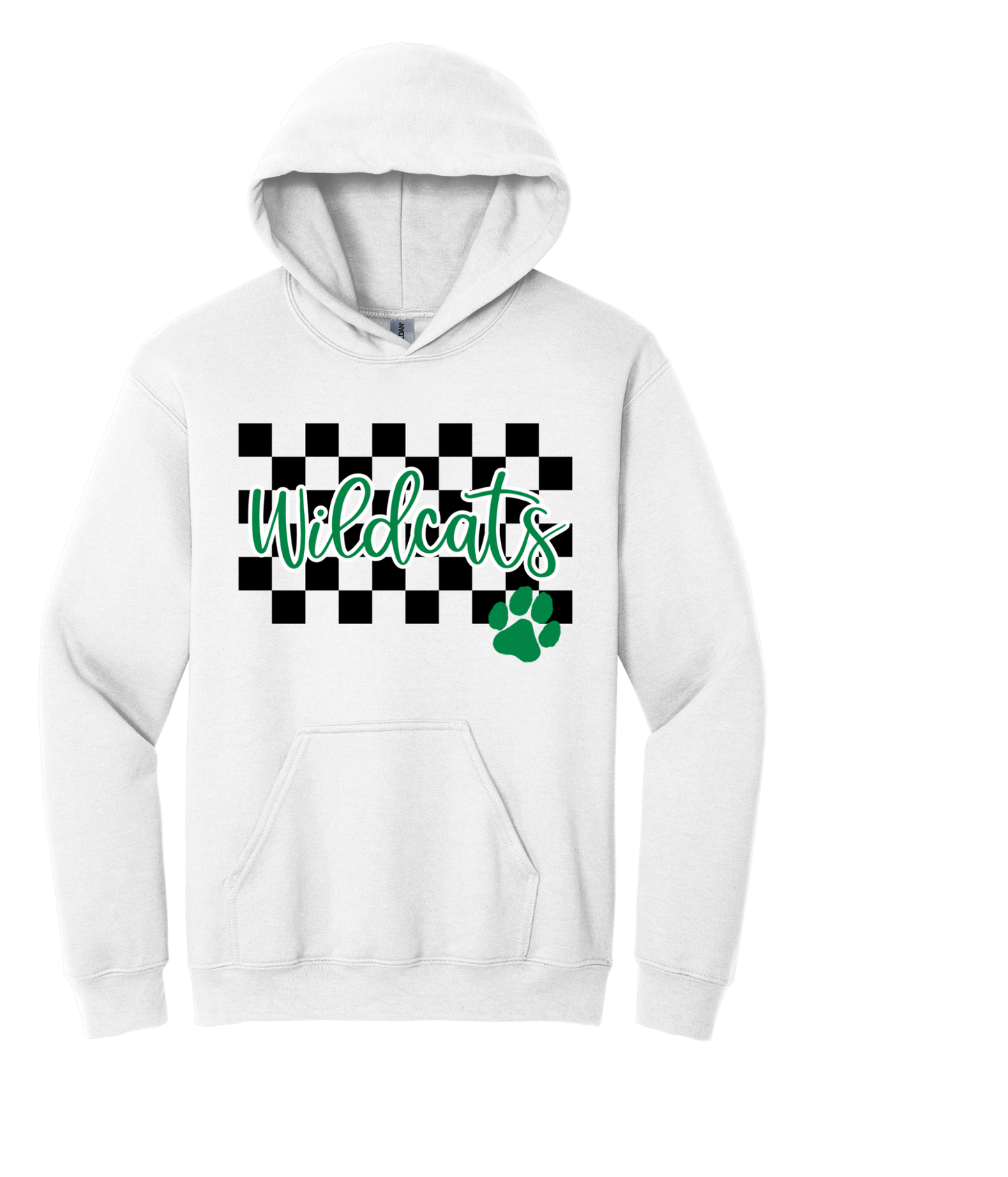 Wilder- Wildcats Checker w/ Paw - Adult