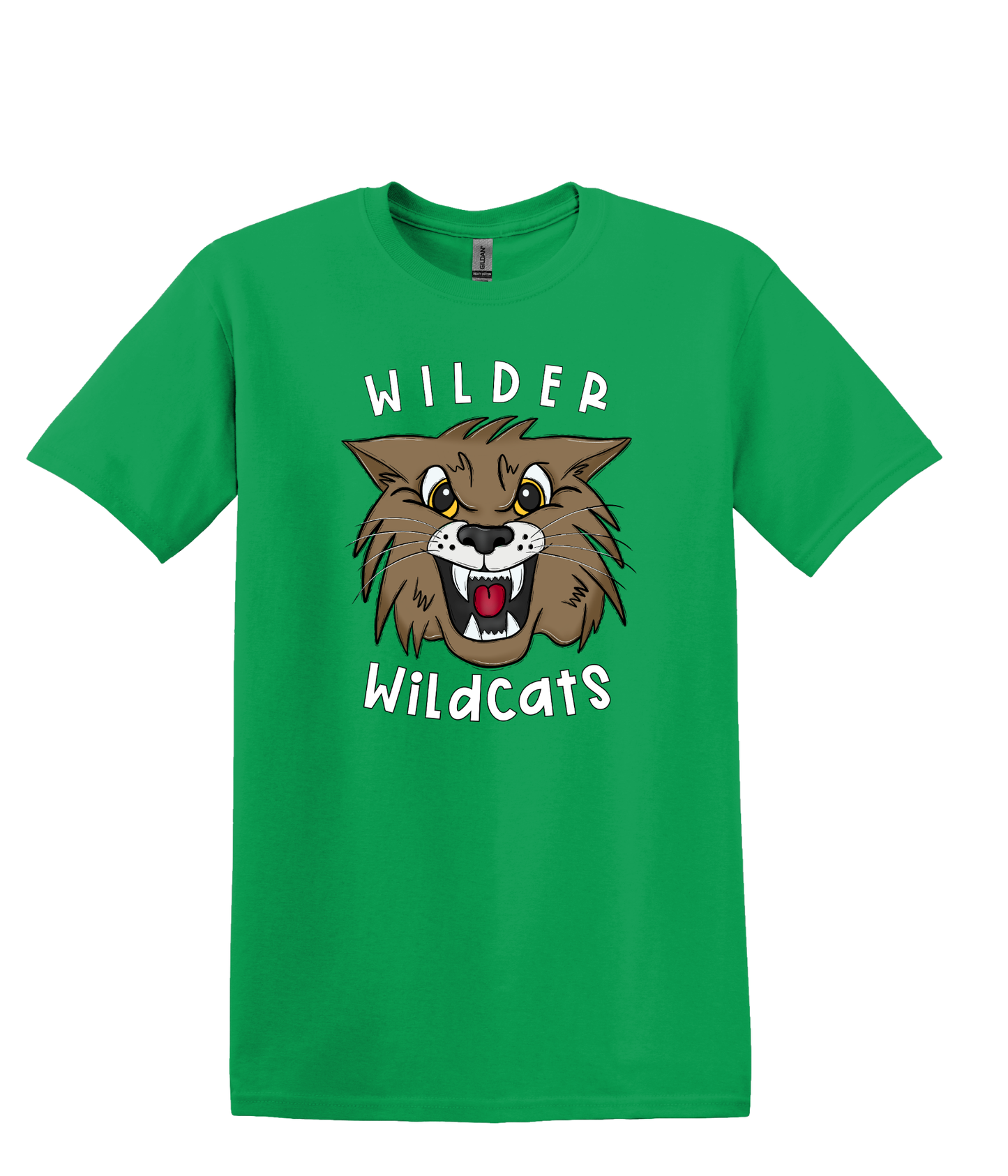 Wilder Wildcats Large Colorful Mascot Face - YOUTH