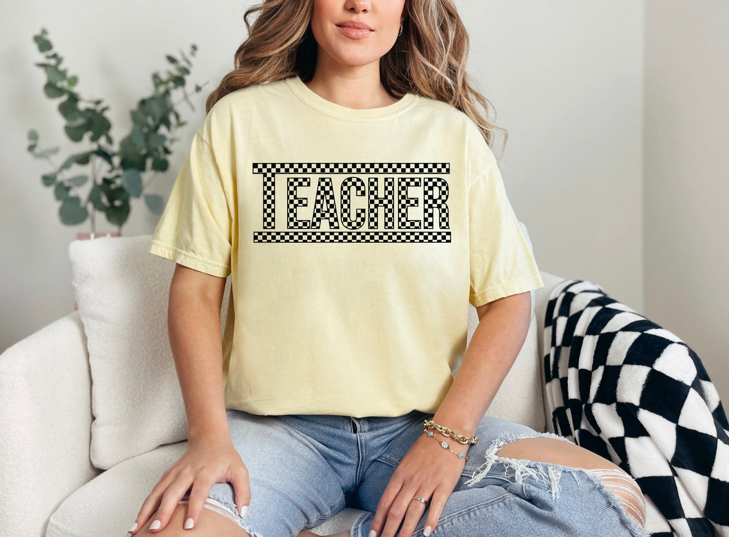 Teacher - Black and White Checker