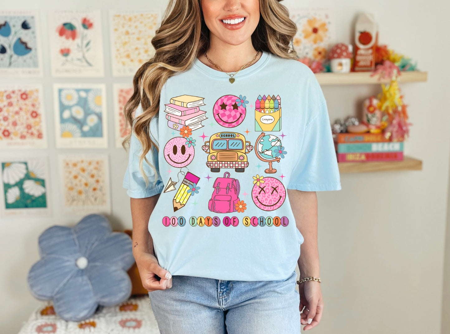 100 Days of School Bracelet Collage