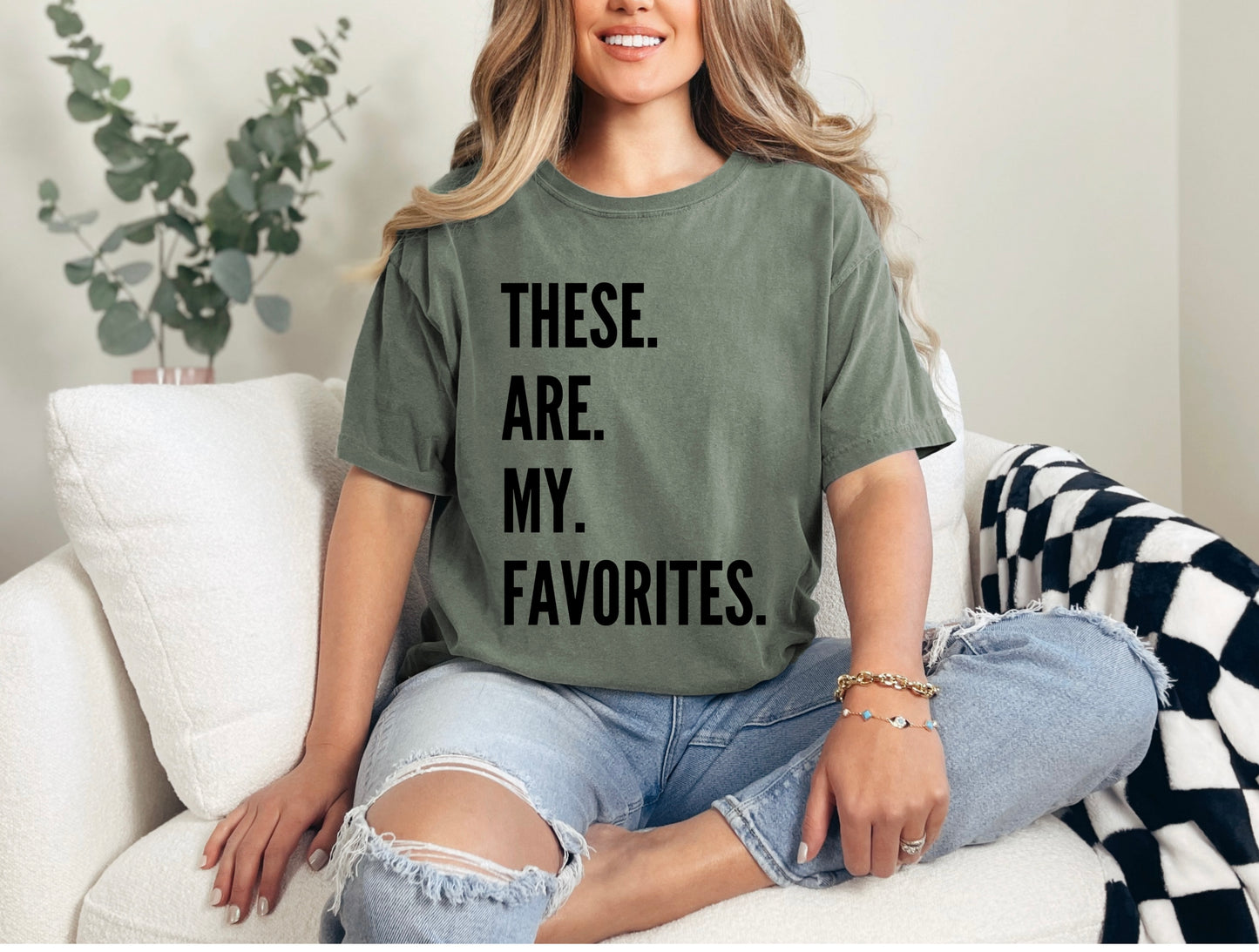 Favorites T-Shirt - Black Print