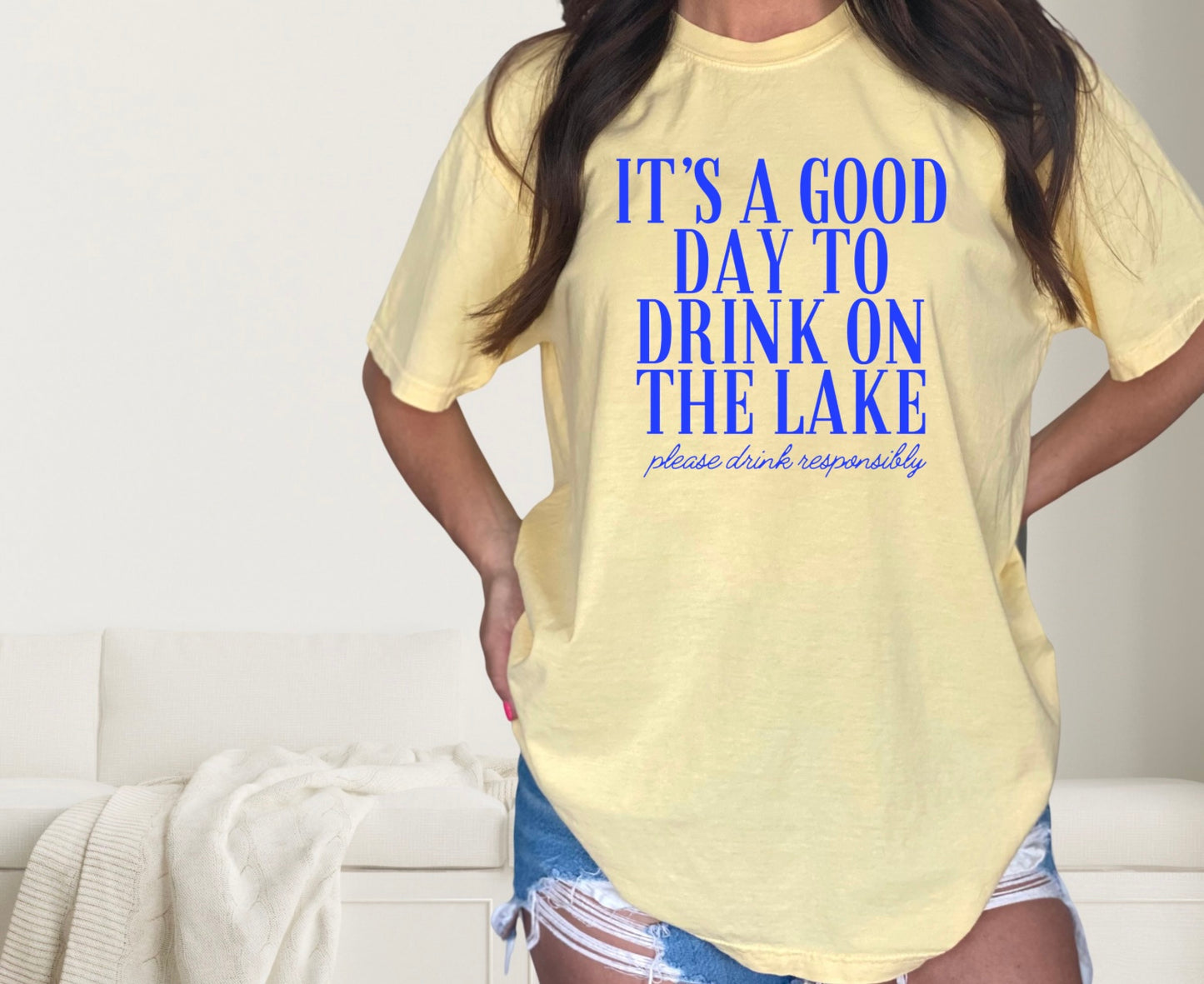 It's a Good Day to Drink on a Boat - Blue