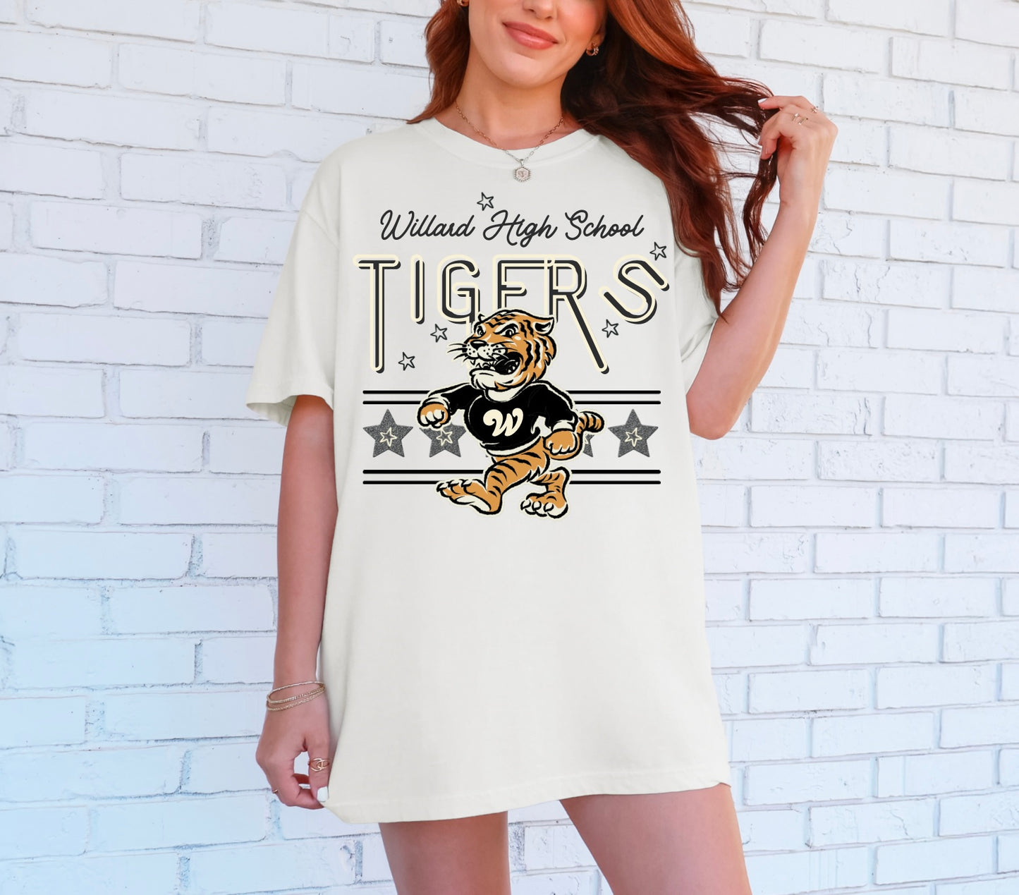 Willard High School Tigers - Retro Light Font