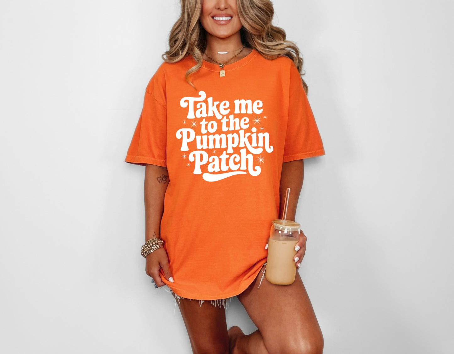 Take Me to the Pumpkin Patch White