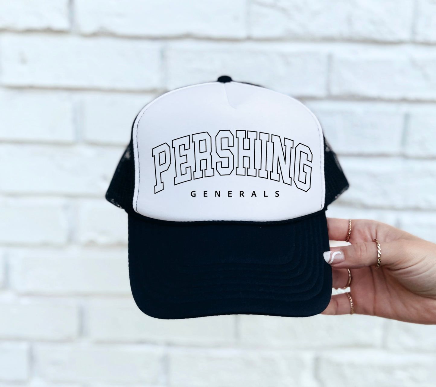 Pershing Outline Trucker Hat