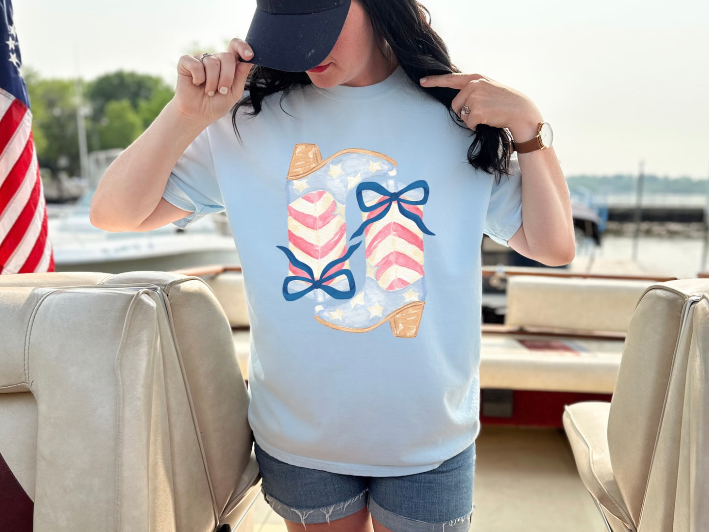 Red White & Blue Boots